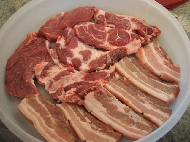 Marinaden: Grillmarinade für Schweinebauch und Halskot(e)letts - ca. 750 g - Rezept - Bild Nr. 5