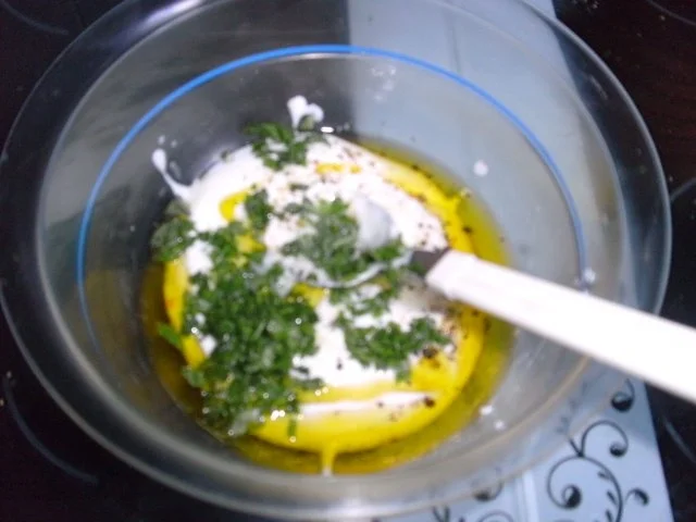 Lollo Rosso-Salat und Erbsensalat - Rezept - Bild Nr. 2