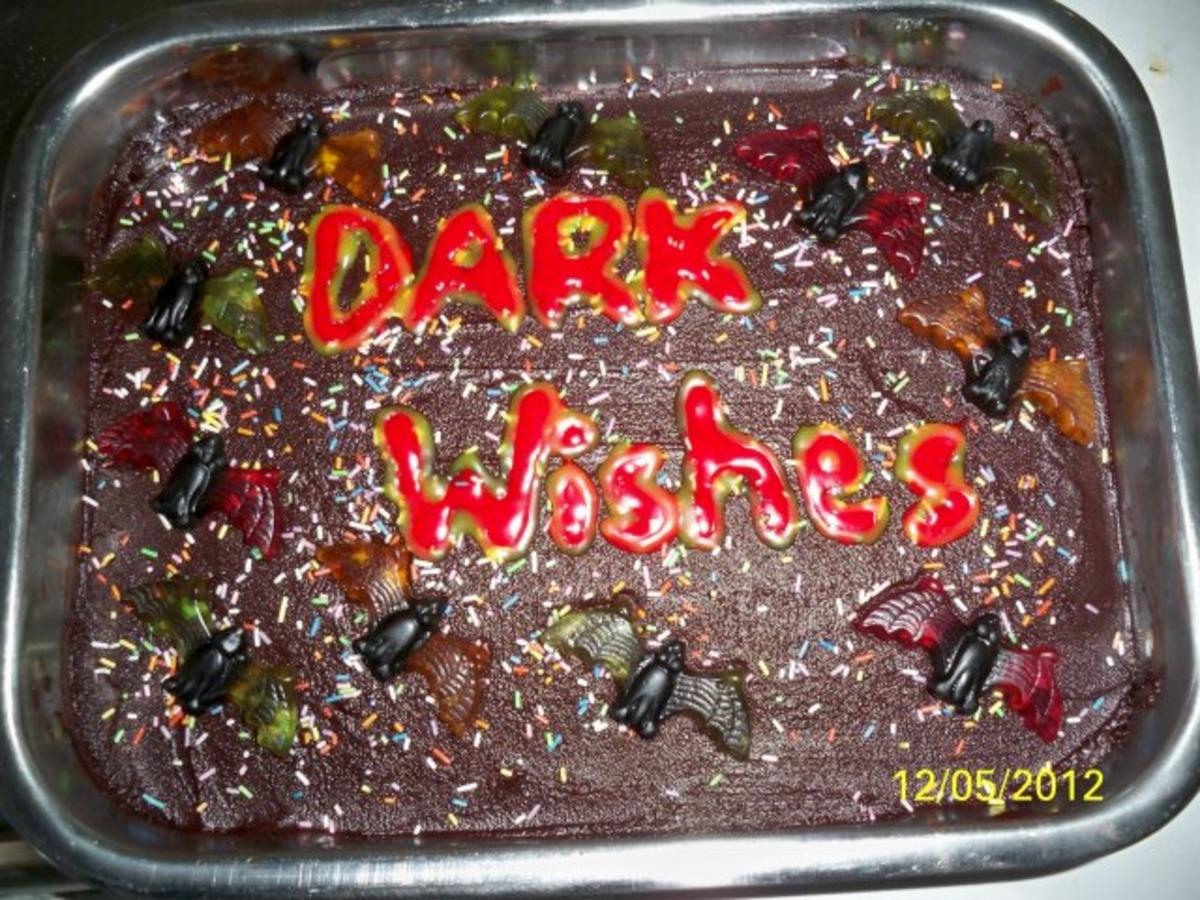 Bilder für halloween:bat cake Rezept