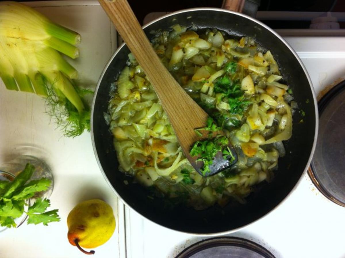 Vegane Fenchel-Birnen-Pfanne Rezept Eingereicht von frodo38