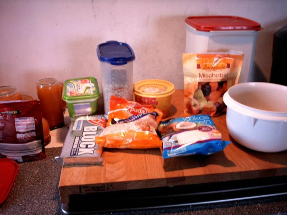 Müsli Schoko Riegel - schnell &amp; einfach - 443 kcal/100g