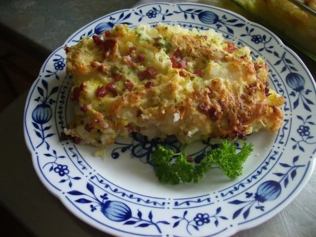 Kartoffelpüree mit Blumenkohlkruste - Rezept