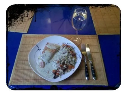 Fisch: Deftiger Kabeljau mit Gemüsereis und Limette-Kerbel-Soße - Rezept - Bild Nr. 12