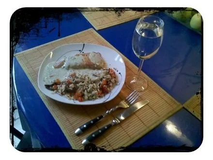 Fisch: Deftiger Kabeljau mit Gemüsereis und Limette-Kerbel-Soße - Rezept - Bild Nr. 13