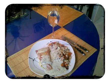 Fisch: Deftiger Kabeljau mit Gemüsereis und Limette-Kerbel-Soße - Rezept - Bild Nr. 14