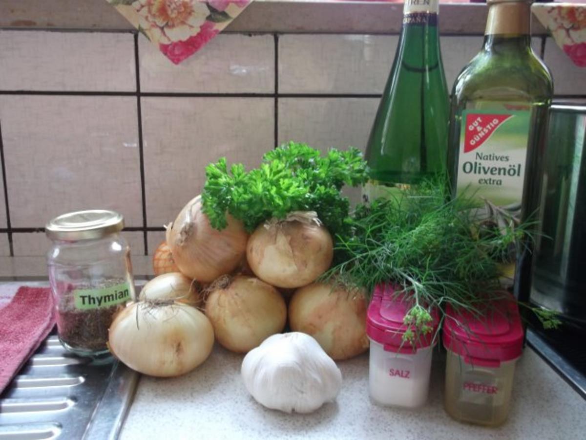 Zwiebelmus mit Knoblauch und Kräutern - Rezept - Bild Nr. 2