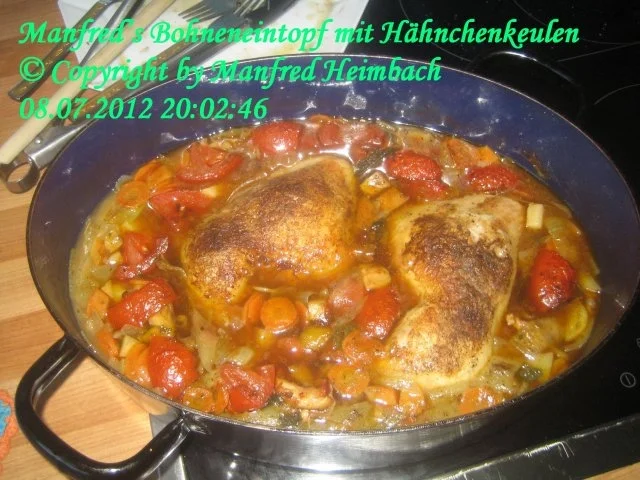 Fleisch - Manfred’s Geflügelbohneneintopf dem Backofen - Rezept - Bild Nr. 2