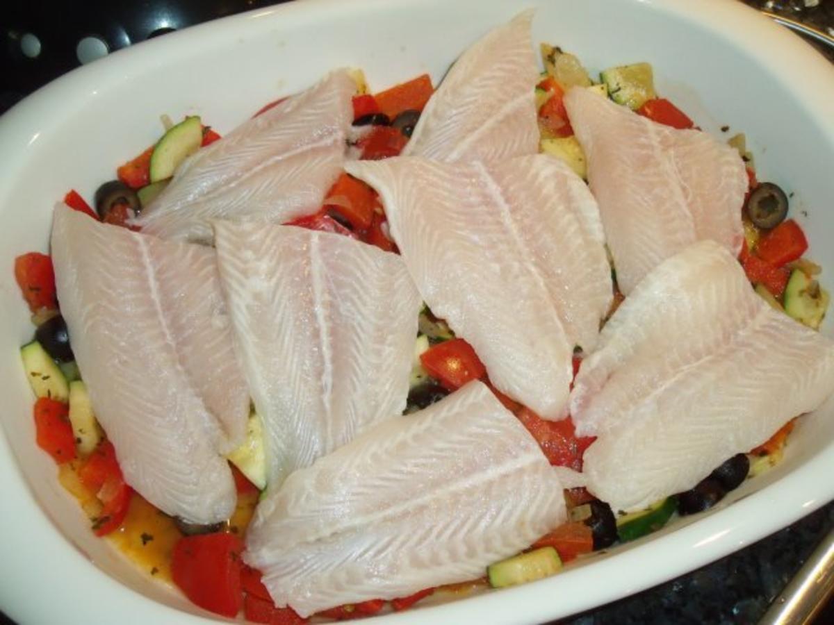 Fischfilet auf Gemüse - Rezept - Bild Nr. 2