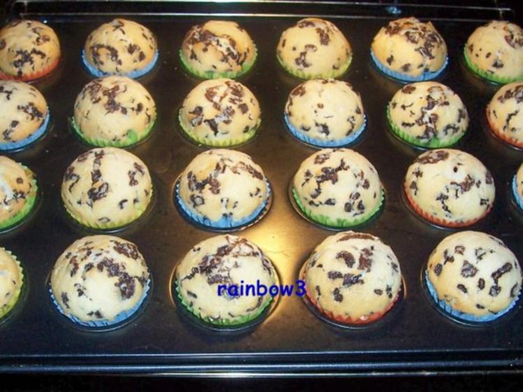 Backen: Stracciatella Mini Muffins - schnell &amp; einfach - von rainbow3