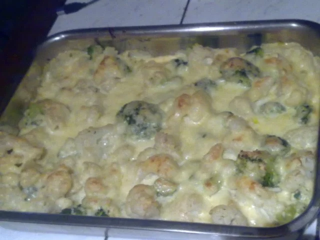 Rezept: Blumenkohl - Broccoli - Auflauf Blumenkohl - Broccoli - Auflauf - Rezept