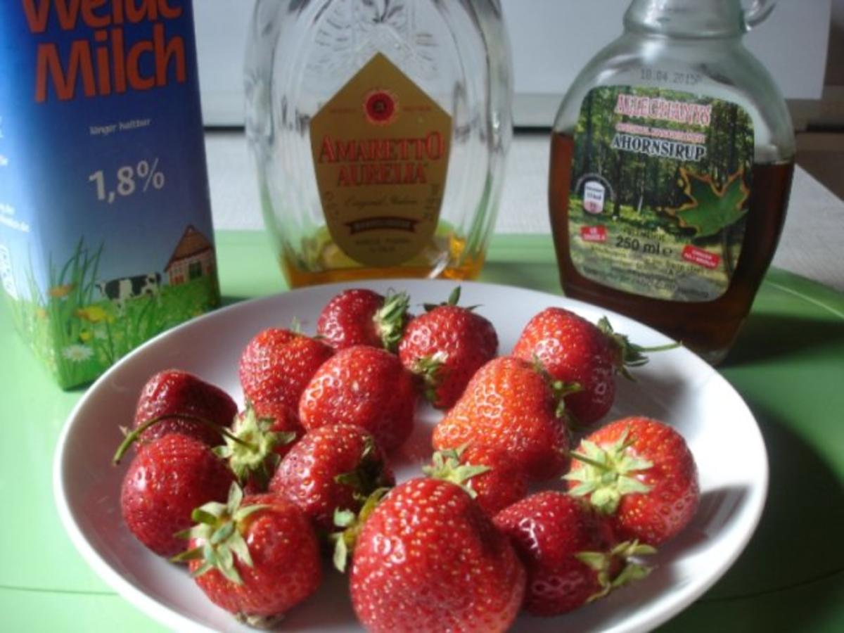Erdbeer – Amaretto – Shake - Rezept - Bild Nr. 2