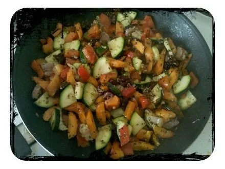 Gemüse: Pikante Grünkern-Gemüsepfanne - Rezept - Bild Nr. 6