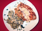 Schollenfilet mit Bärlauchnudeln und Champagnersauce - Rezept