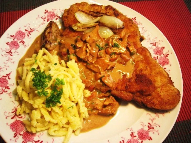 Rezept: Jägerschnitzel von der Pute ... Jägerschnitzel von der Pute ... - Rezept