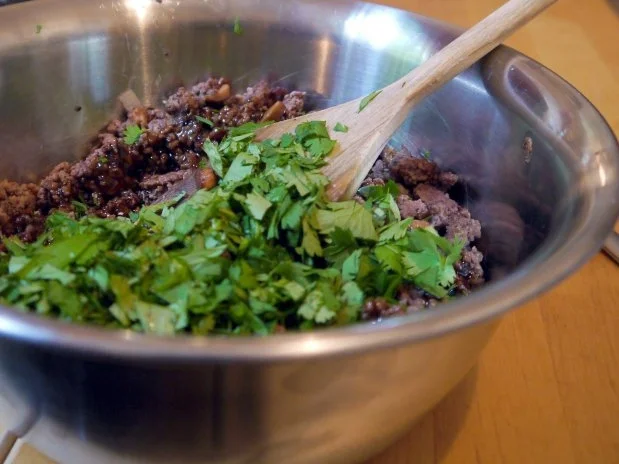 Rezept: Dim Sum mit Pfifferling-Hackfleisch-Füllung und Knobi-Dip Bild Nr. 8 Dim Sum mit Pfifferling-Hackfleisch-Füllung und Knobi-Dip - Rezept - Bild Nr. 8