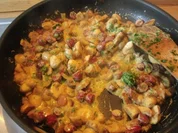 Champignonspfanne  mit Cabanossi - Rezept
