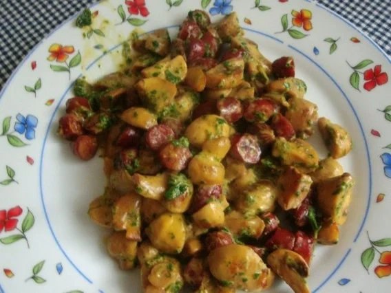 Champignonspfanne  mit Cabanossi - Rezept - Bild Nr. 2