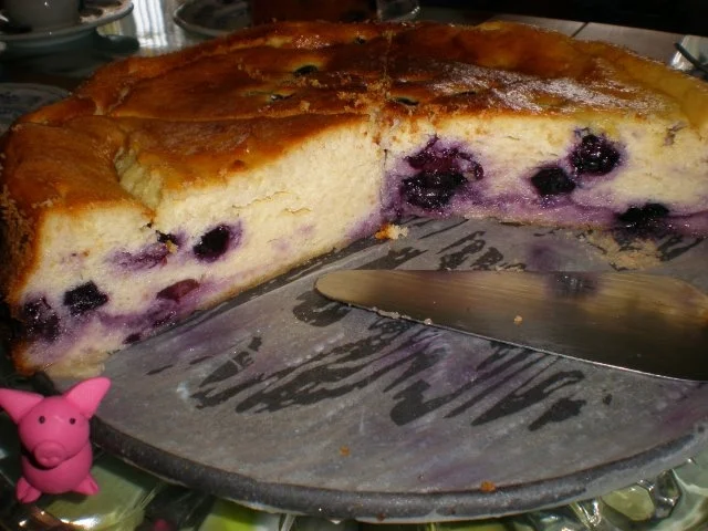 Rezept: Käsekuchen mit Blaubeeren Bild Nr. 3 Käsekuchen mit Blaubeeren - Rezept - Bild Nr. 3