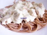 Kochen: Lachs in Käsesauce zu Spaghetti - Rezept