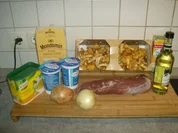 Schweinefilet in Pfifferlingsahnesoße - Rezept
