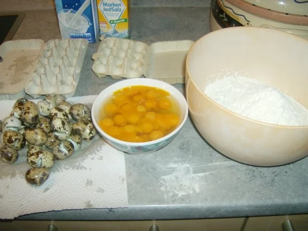 Spätzle mit Wachteleiern - Rezept - Bild Nr. 3