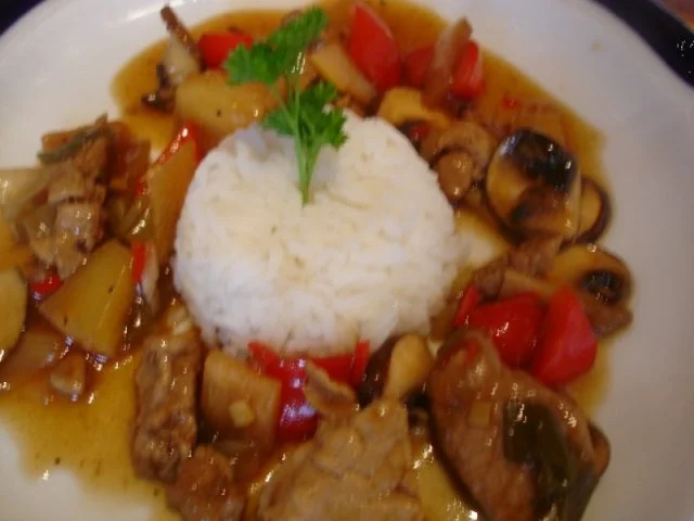 Rezept: Schweinefilet im Wok mit Reis und Salat Bild Nr. 20 Schweinefilet im Wok mit Reis und Salat - Rezept - Bild Nr. 20