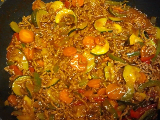 Gemüsepfanne mit Rinderhack - Rezept - Bild Nr. 7