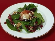 Wildkräutersalat mit Granatapfelkernen und Walnüssen (Falk-Willy Wild) - Rezept