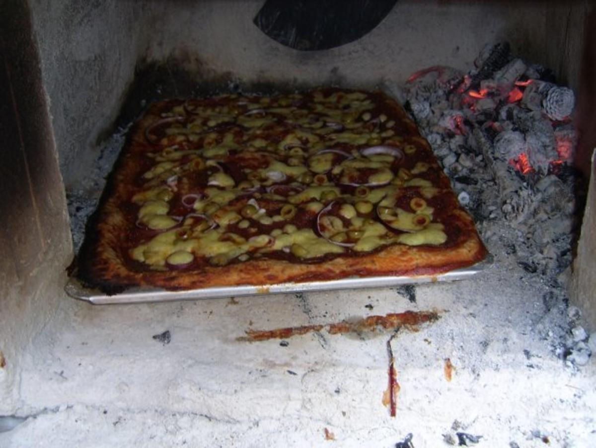 Ofenblechpizza für Holzbackofen! - Rezept - Bild Nr. 7