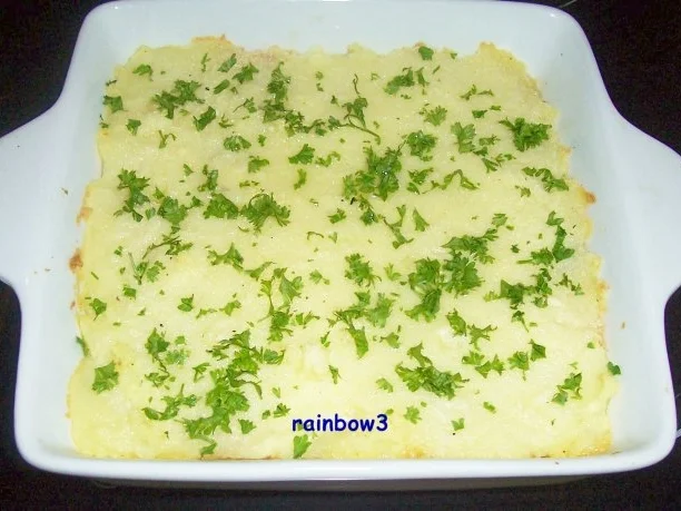 Auflauf: Gemüse + Hack unter einer Kartoffelpüree-Decke - Rezept - Bild Nr. 4