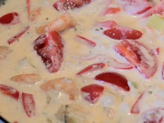 Riesengarnelen an Frischkäse-Kräuter-Sauce - Rezept - Bild Nr. 2