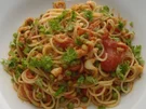 Rezept: Spaghetti mit Kalmar und Erbsen Spaghetti mit Kalmar und Erbsen - Rezept