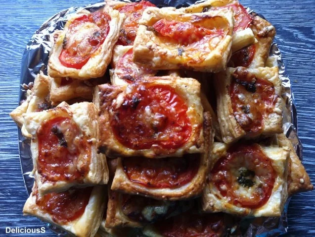 Blätterteig - Tomaten - Ecken - Rezept