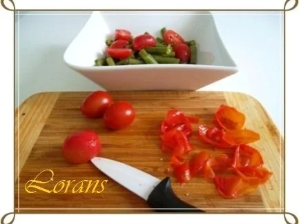 Bohnensalat mit Datteltomaten und Zwiebeln - Rezept - Bild Nr. 4