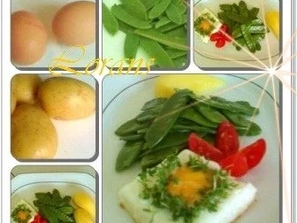 Rezept: Zuckererbsenschoten mit Salzkartoffeln und eckiges Spiegelei dazu. Bild Nr. 5 Zuckererbsenschoten mit Salzkartoffeln und eckiges Spiegelei dazu. - Rezept - Bild Nr. 5