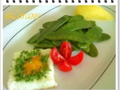 Rezept: Zuckererbsenschoten mit Salzkartoffeln und eckiges Spiegelei dazu. Bild Nr. 6 Zuckererbsenschoten mit Salzkartoffeln und eckiges Spiegelei dazu. - Rezept - Bild Nr. 6