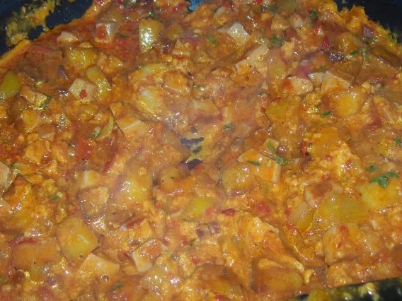 Rezept: Kartoffel-Eier-Pfanne mit Paprika und Feta Bild Nr. 7 Kartoffel-Eier-Pfanne mit Paprika und Feta - Rezept - Bild Nr. 7