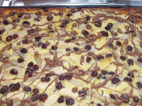 Blechkuchen: Apfel-Birne-Cranberry mit Schmandguss - Rezept - Bild Nr. 9