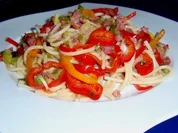 Scharfe Schinkennudeln - Rezept