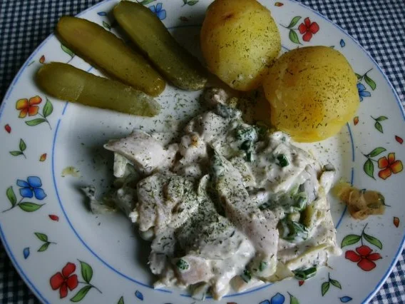 Matjessalat mit Pellkartoffeln - Rezept - Bild Nr. 6