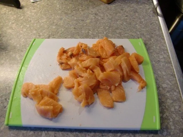 Rezept: Tagliatelle mit Pesto & geräucherten Lachs Bild Nr. 11 Tagliatelle mit Pesto & geräucherten Lachs - Rezept - Bild Nr. 11