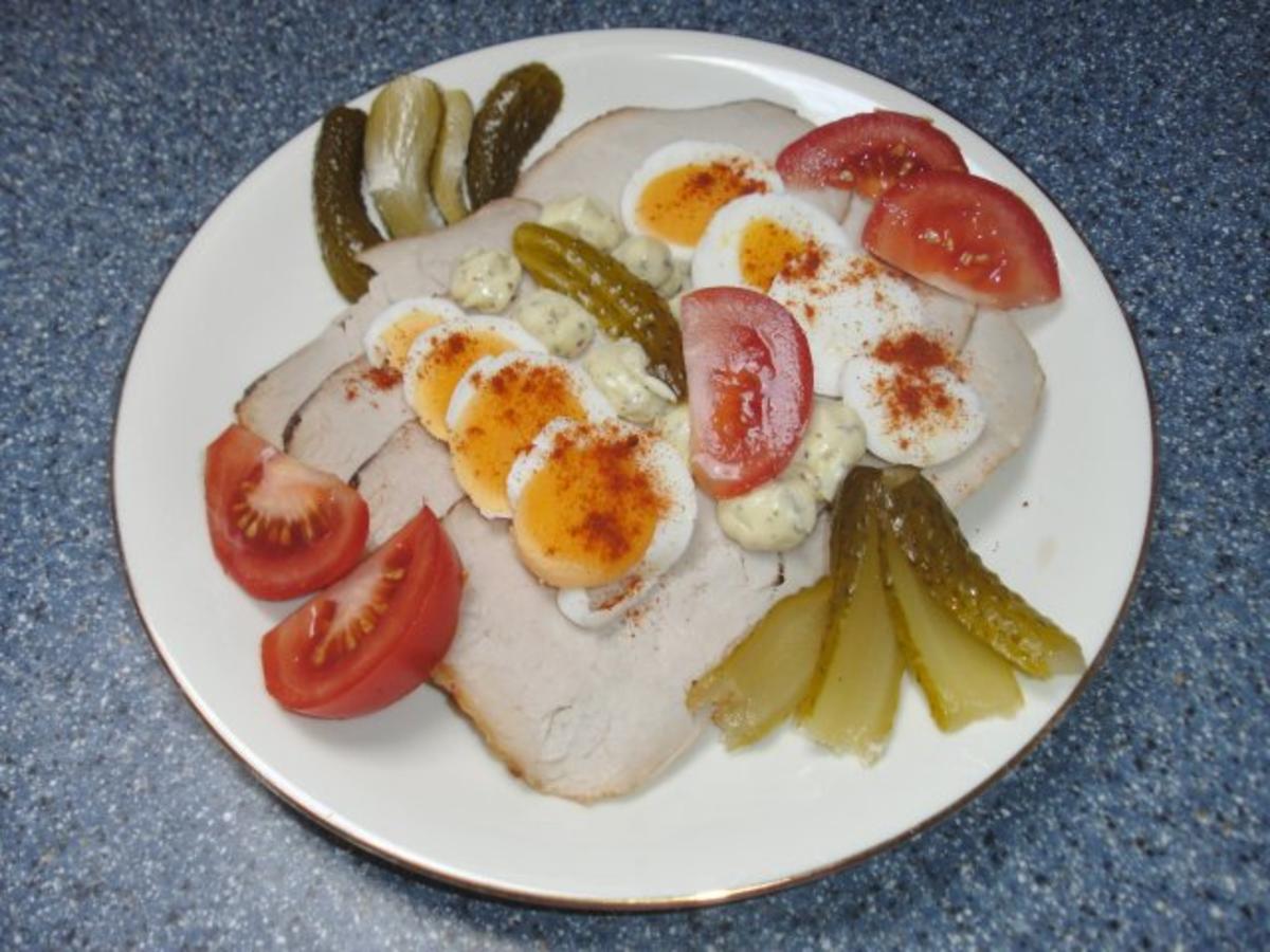 Bratenbrot Resteverwertung von meinem Schweinebraten in Folie gegart ...