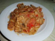 Eintopf: Champignos-Gemüsetopf mit Pute und Flusskrebsschwänzen - Rezept