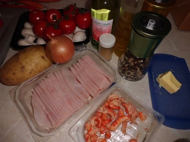 Eintopf: Champignos-Gemüsetopf mit Pute und Flusskrebsschwänzen - Rezept - Bild Nr. 2