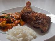 Knusprige Hähnchenkeulen aus dem Ofen - Rezept
