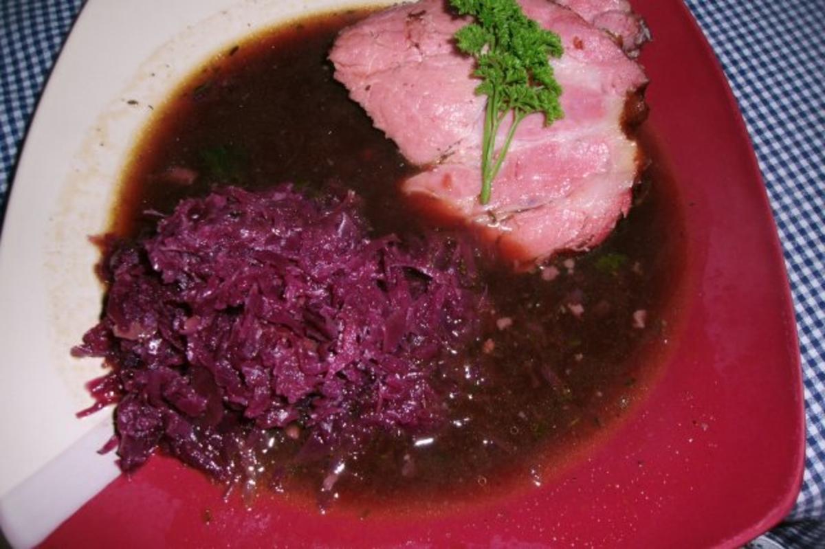 Kasselerbraten mit Apfelrotkohl - Rezept