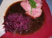 Kasselerbraten mit Apfelrotkohl - Rezept