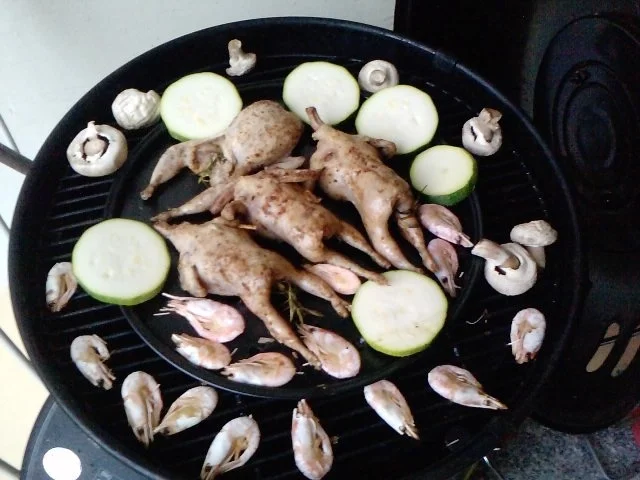 So klein und schon besoffen - Gegrillte Wachteln mit Dunkelbier gegrillt - Rezept - Bild Nr. 7