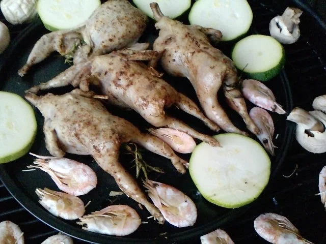 So klein und schon besoffen - Gegrillte Wachteln mit Dunkelbier gegrillt - Rezept - Bild Nr. 8