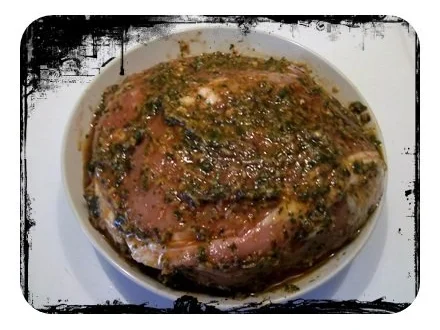 Fleisch: Schweinebraten von der Nuss mit Sesamsoße und Kartoffelspalten - Rezept - Bild Nr. 5